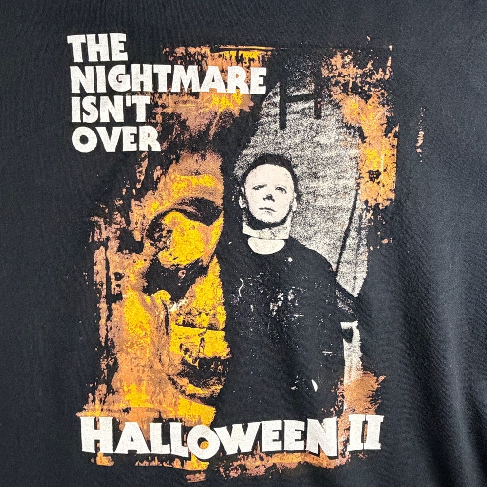Halloween II The Nightmare Isn’t Over Lootwear 2XL Black Graphic Michael Myers
